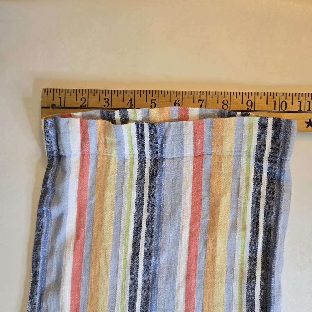 Laundry by Shelli Segal Pants Womens S Linen Wide Leg Striped Boho Chic Relaxed - Picture 15 of 15